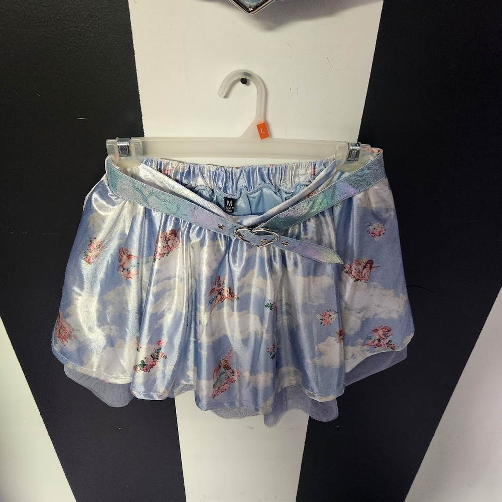 SOLD Blue Angel Skirt Set with Heart Detail - Picture 4 of 7